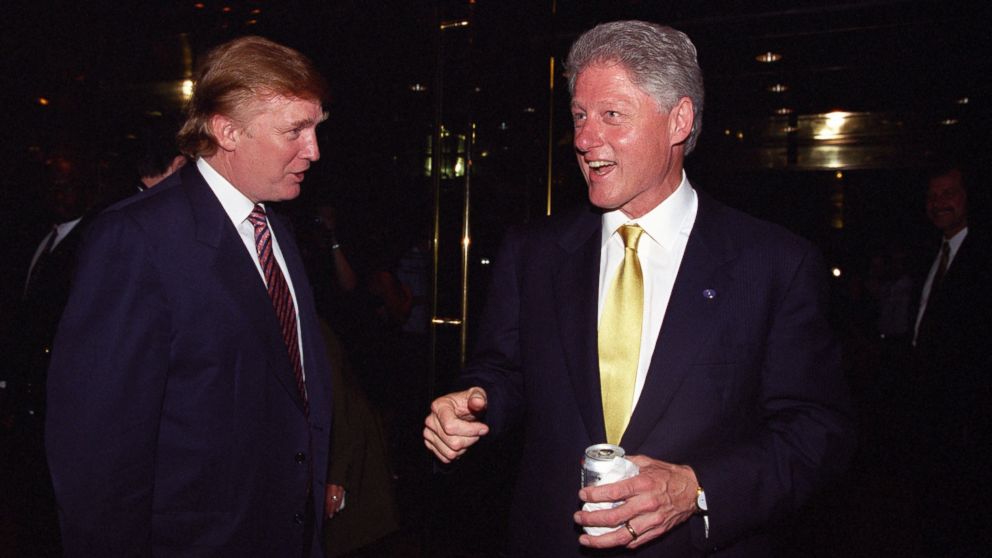 Flashback Friday Old Photos Show Bill Clinton And Donald Trump In Chummier Times Abc News