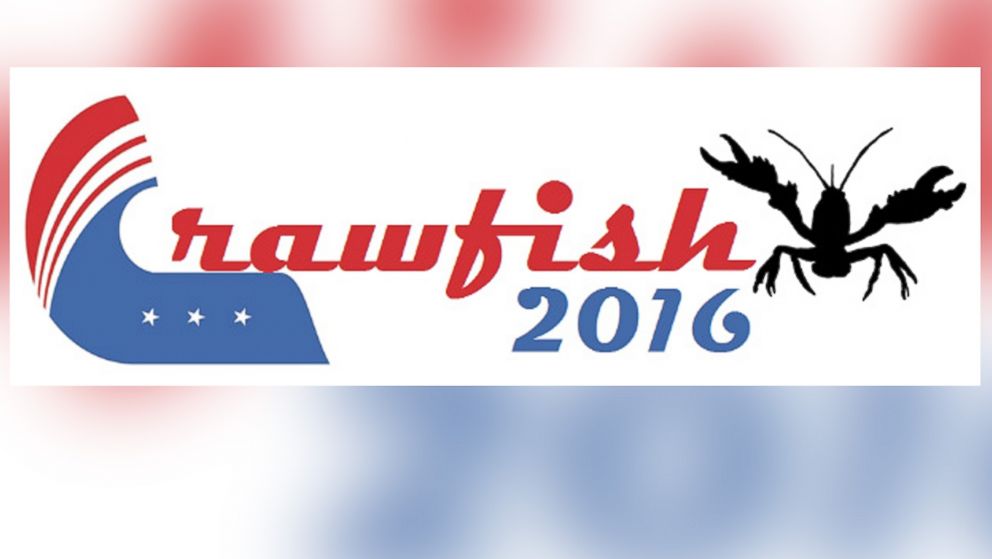 An undated picture of crawfish campaign logo from www.crawfish2016.com, who is running for office in the 2016 presidential campaign.
