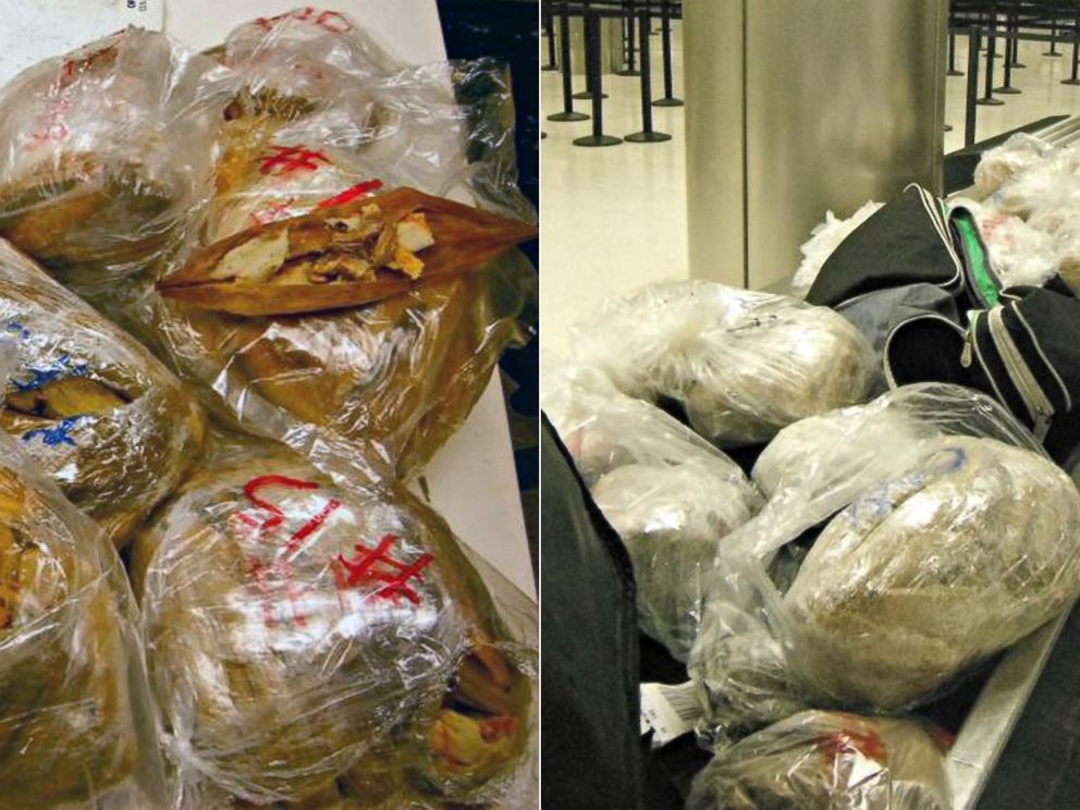 PHOTO: Officers seized 450 pork meat tamales at LAX in Los Angeles. 