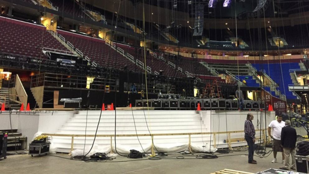 PHOTO: The Quicken Loans Arena in Cleveland, Ohio is undergoing construction for the 2016 Republican National Convention which will begin on July 18, 2016. 