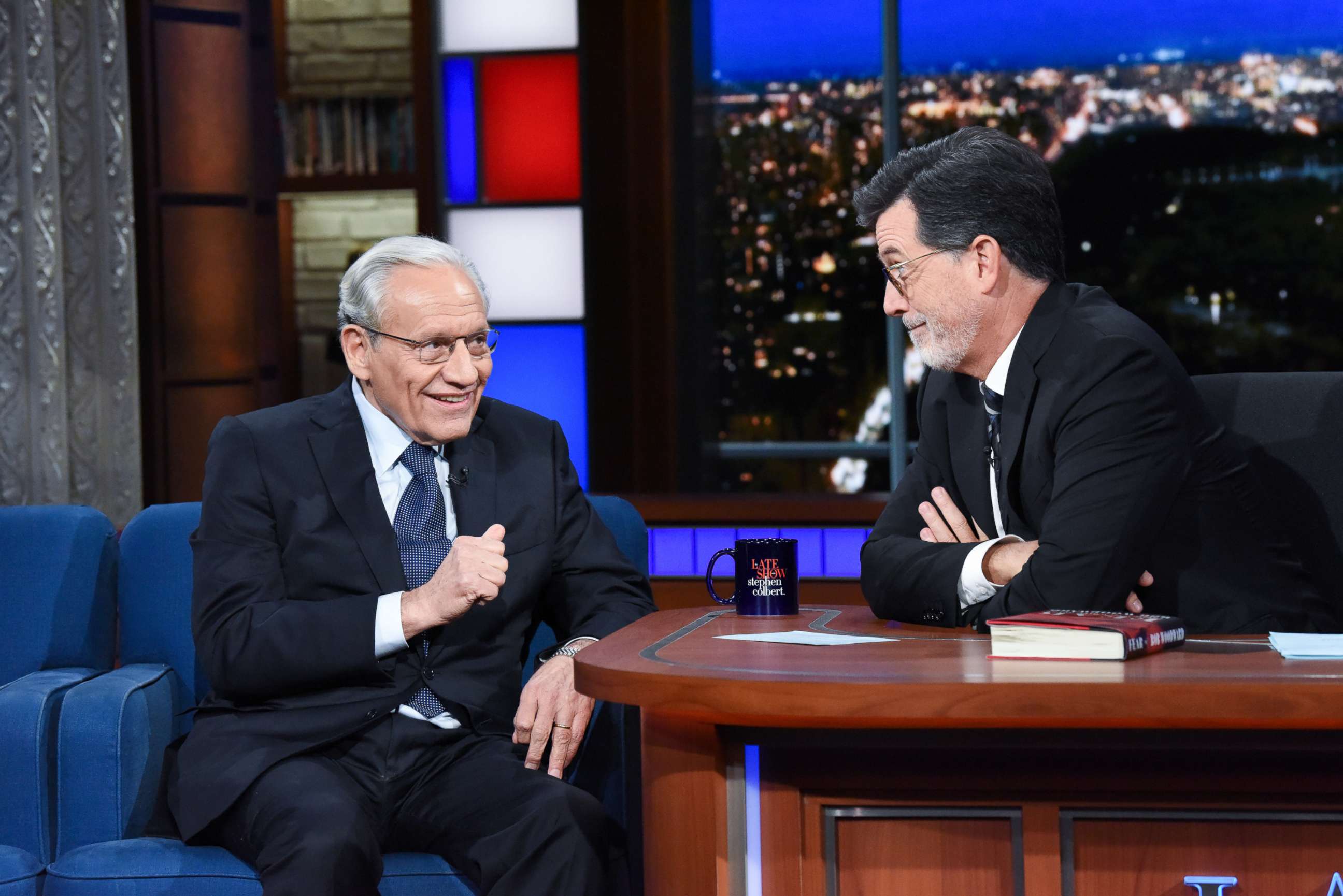 Journalist and author Bob Woodward stopped by "The Late Show" on Monday to discuss his new book, "Fear: Trump in the White House."