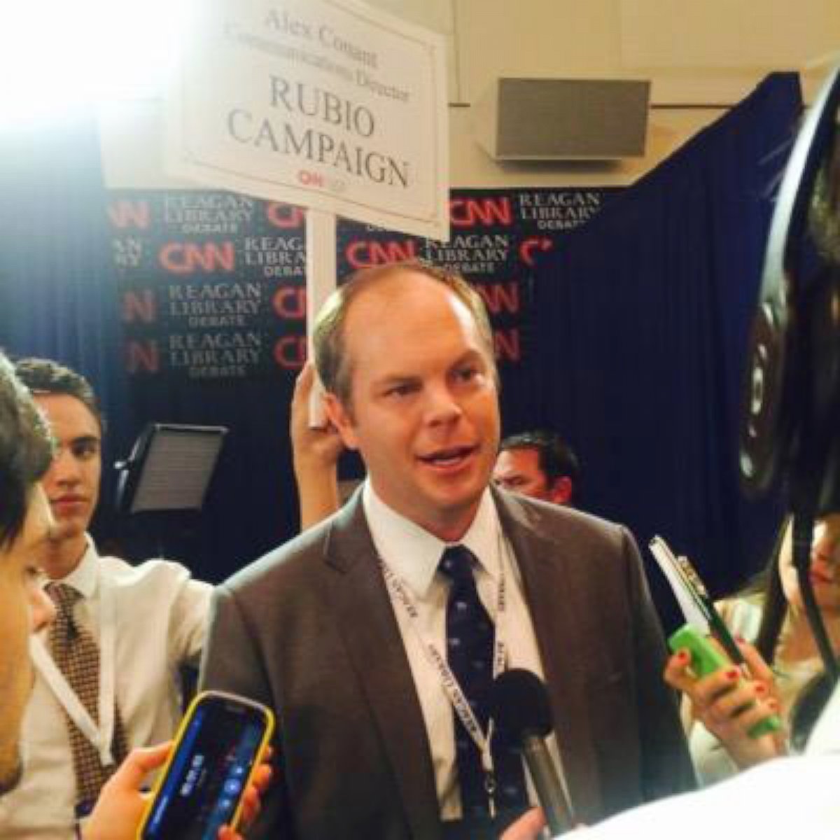 PHOTO: Communications director for Marco Rubio, Alex Conant is see in this undated Twitter photo.
