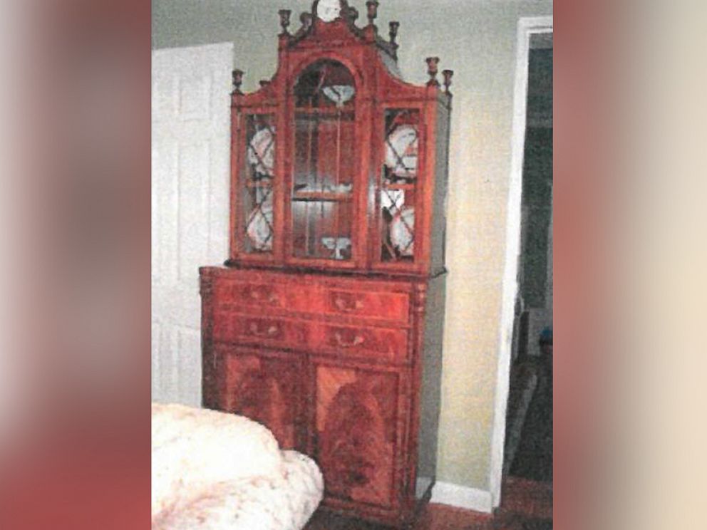 PHOTO: Secretary Bookcase with clock.