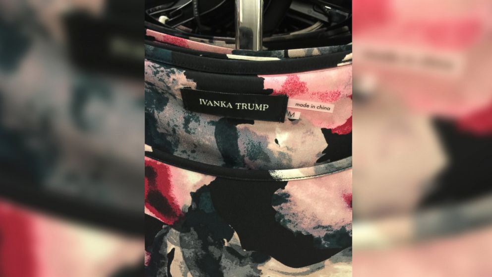 PHOTO: Clothes from the Ivanka Trump Collection are labeled "Made in China." Ivanka Trump is the daughter of businessman and Republican presidential candidate Donald Trump. 