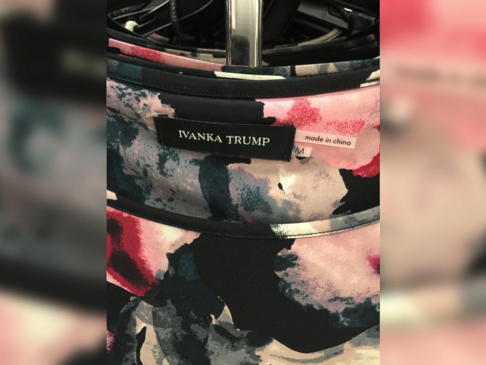 PHOTO: Clothes from the Ivanka Trump Collection are labeled Made in China. Ivanka Trump is the daughter of businessman and Republican presidential candidate Donald Trump.