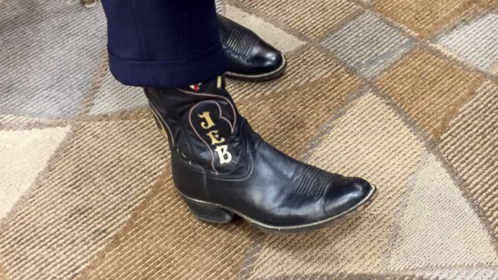 Jeb Bush posted this image of his debate boots to his Twitter, Oct. 28, 2015.
