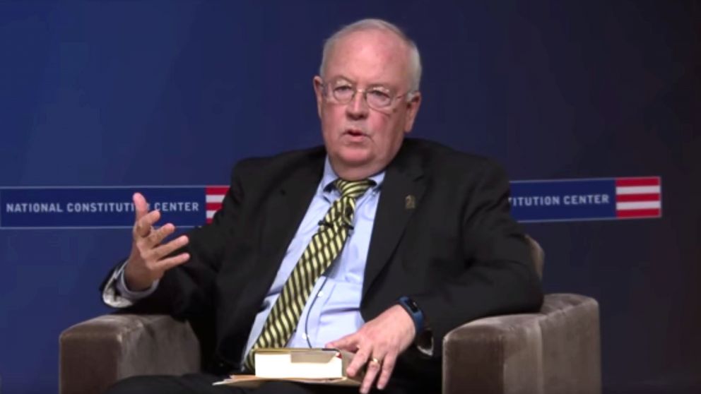 Kenneth Starr speaking at "The Presidents and the Constitution: A Living History" at the Constitution Center in Philadelphia, May 16, 2016. 