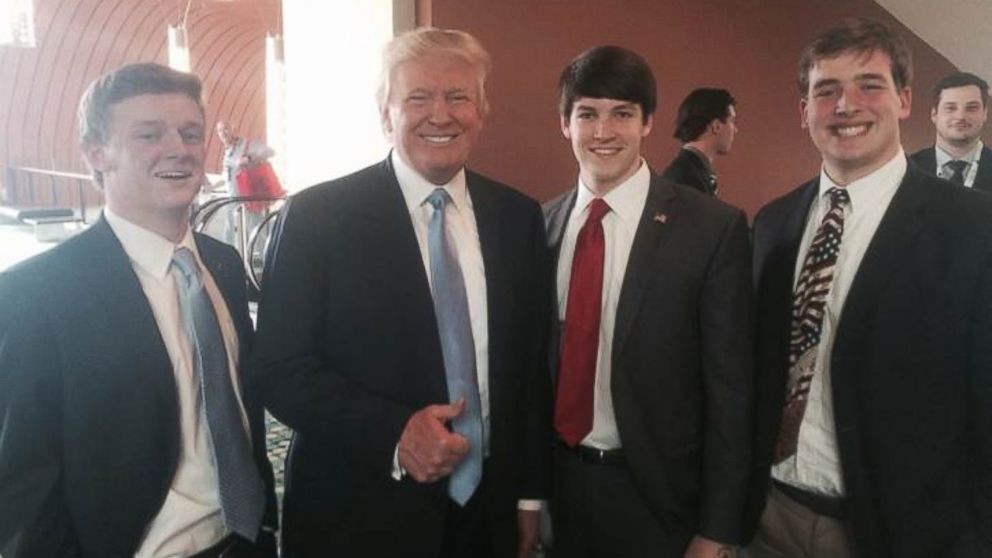 PHOTO: Luke Elliott, left, is seen here with Donald Trump.