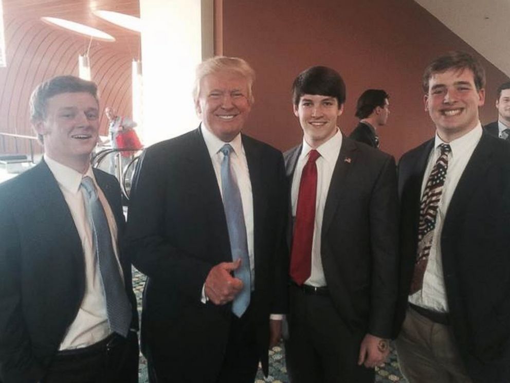 PHOTO: Luke Elliott, left, is seen here with Donald Trump.