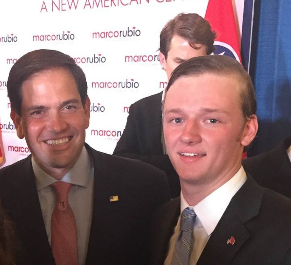 PHOTO: Luke Elliott is seen here with Marco Rubio.