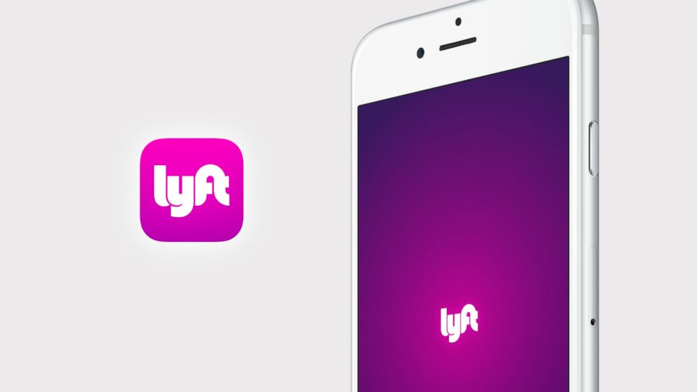 The logo for Lyft is seen here in this undated file photo.