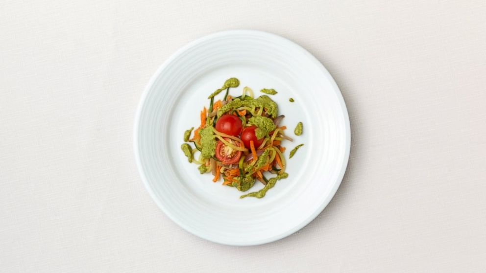 PHOTO: Nia Thomas, 10, from Arizona created the Oodles of Zoodles with Avocado Pistachio Pesto dish for the Kids State Dinner at the White House.
