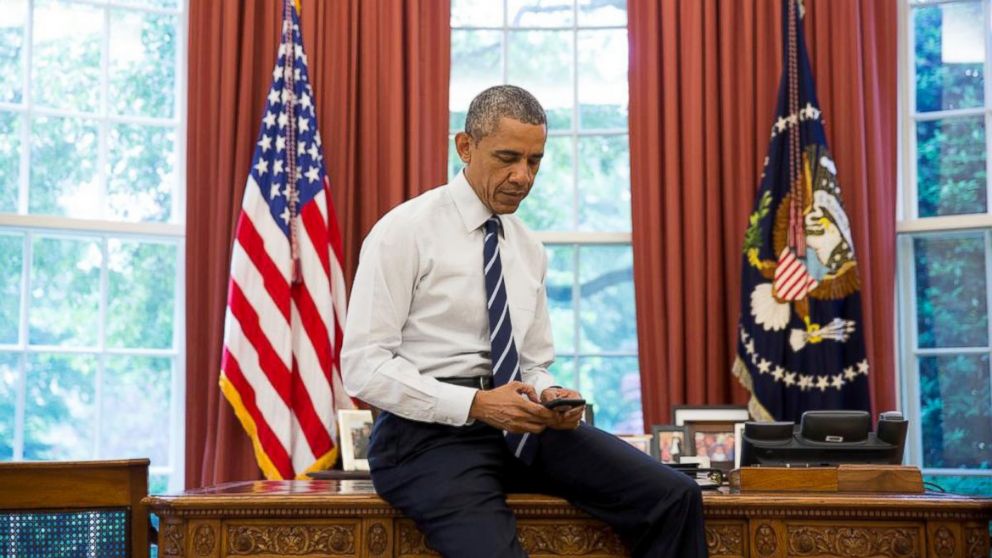 President Obama is seen in the Oval Office in this undated photo.