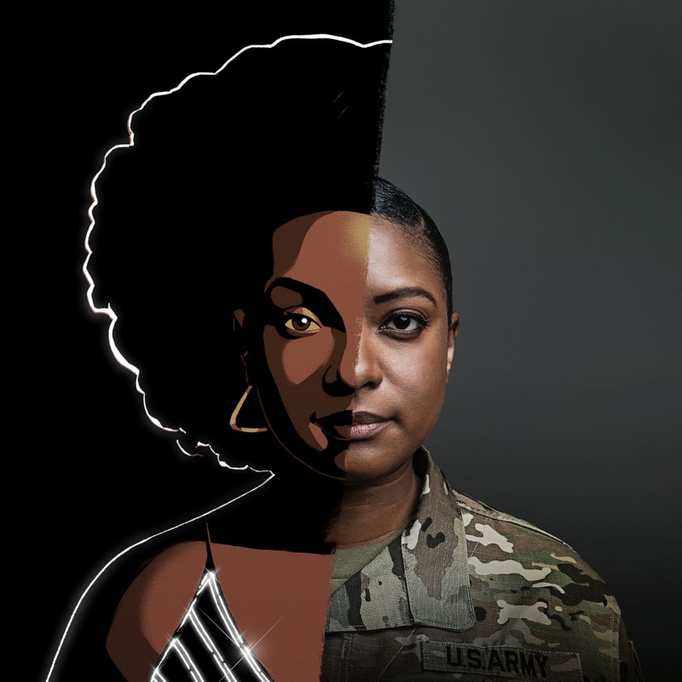 PHOTO: 1Lt. Janeen Phelps, an Army Reservist, who is profiled as part the Army's new "The Calling" recruiting campaign that tells soldiers personal stories in animated form in an effort to appeal to Generation Z.