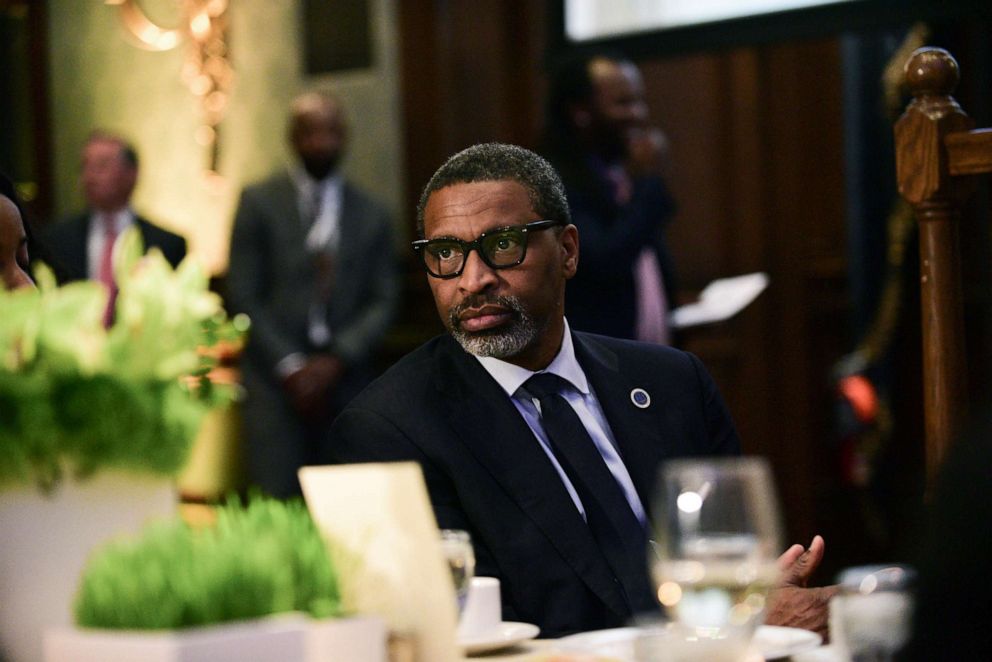 PHOTO: NAACP President and CEO Derrick Johnson attends the PGA Works Beyond The Green at the Union League on April 30, 2022 in Philadelphia.