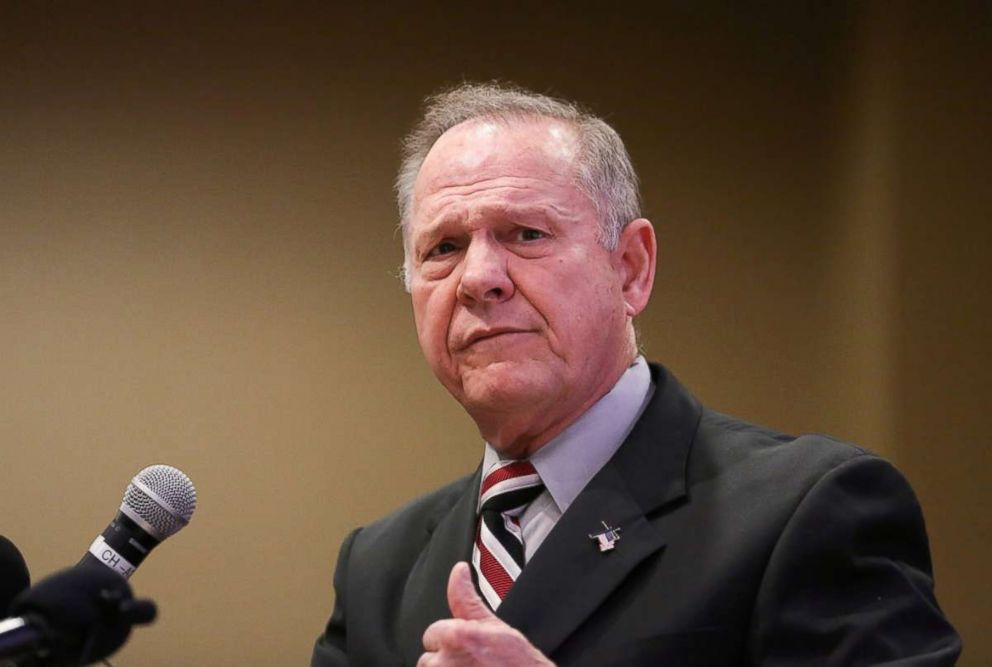 PHOTO: Judge Roy Moore participates in the Mid-Alabama Republican Club's Veterans Day Program in Vestavia Hills, Ala., Nov. 11, 2017. 