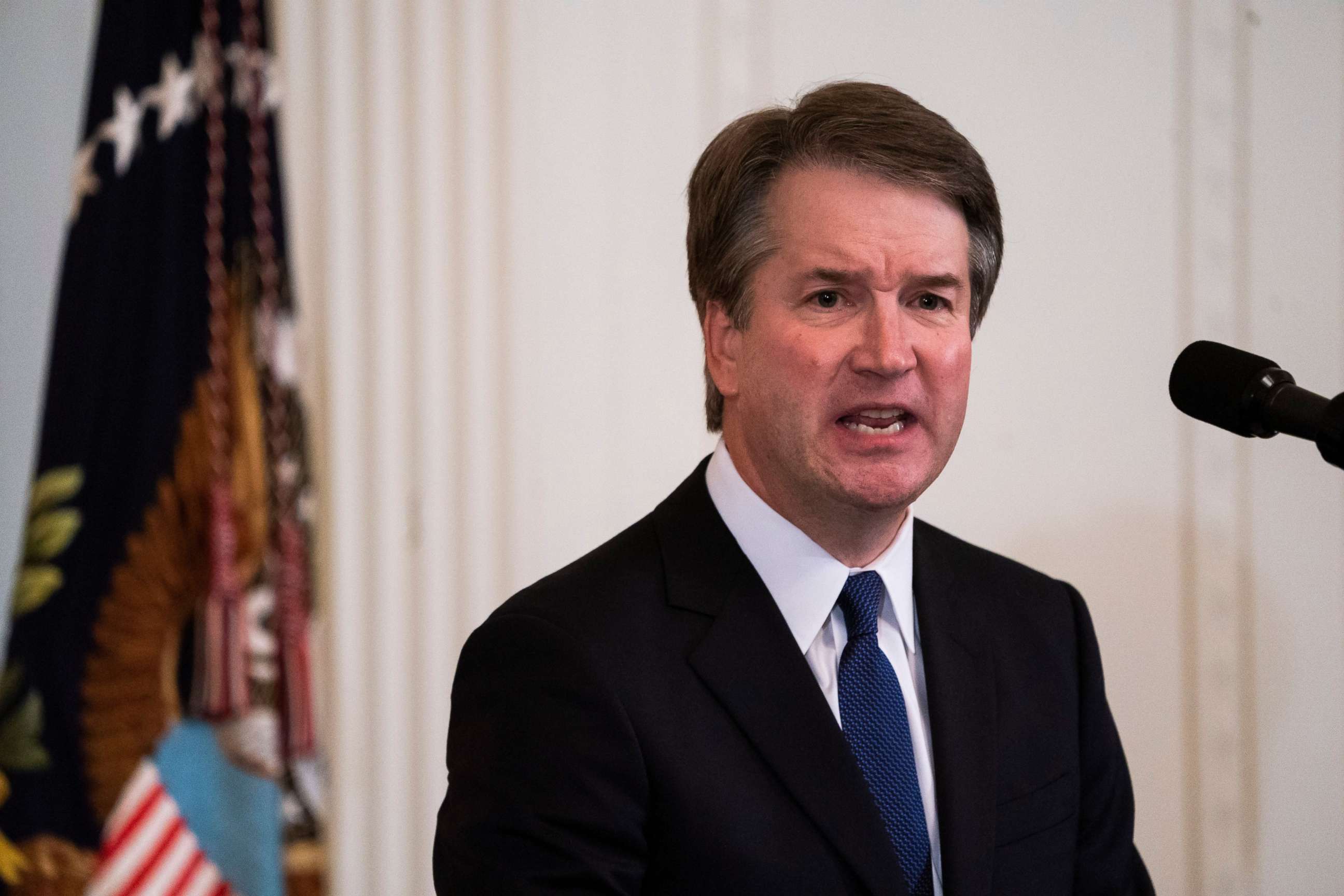 PHOTO: Judge Brett Kavanaugh speaks after President Donald J. Trump announced him his nominee to replace retiring Supreme Court Justice Anthony Kennedy, in Washington, July 9, 2018. 