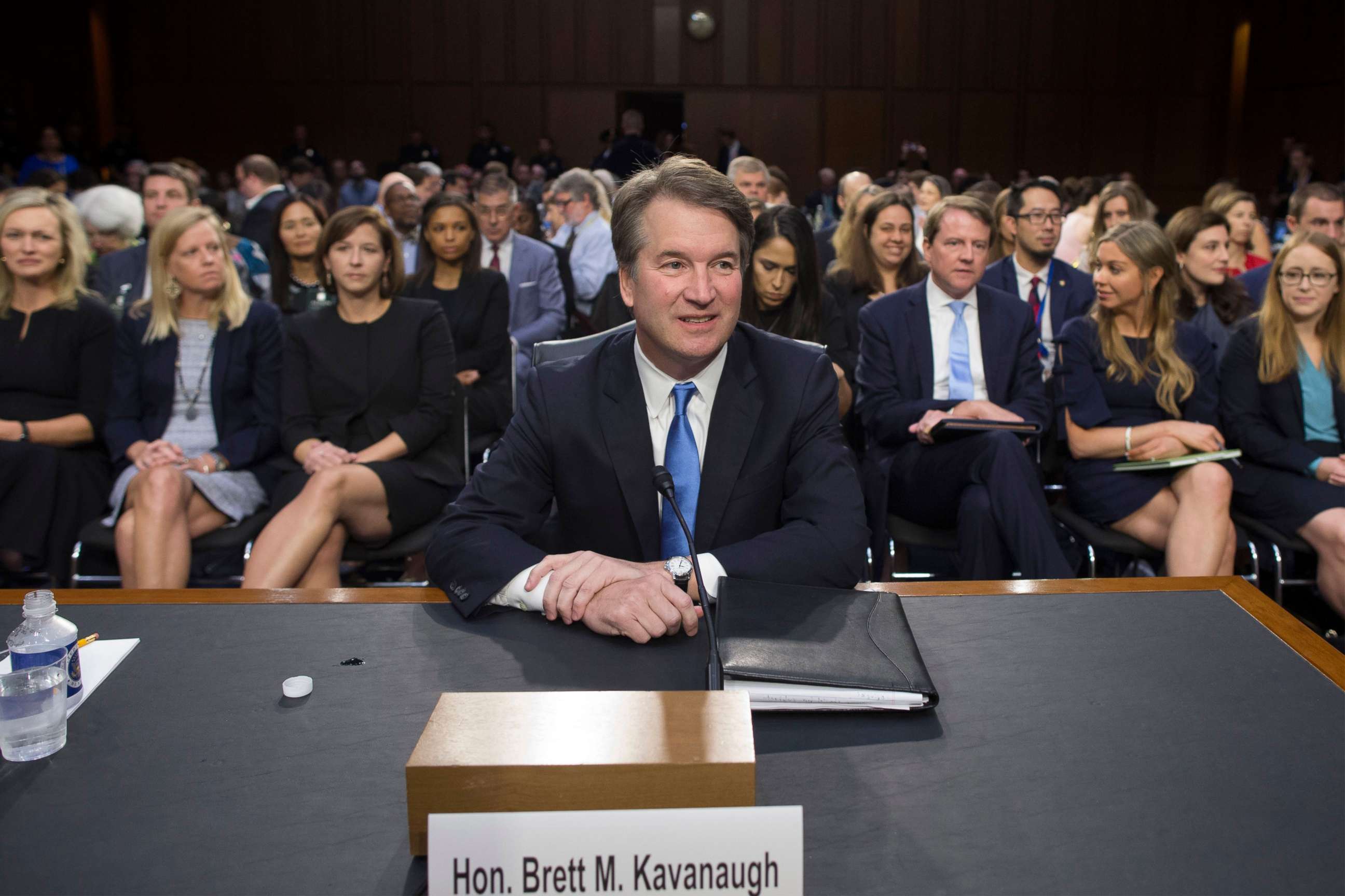 PHOTO: Circuit judge Brett Kavanaugh appears before the Senate Judiciary Committee's confirmation hearing on his nomination to be an Associate Justice of the Supreme Court of the United States in Washington, Sept. 5, 2018.