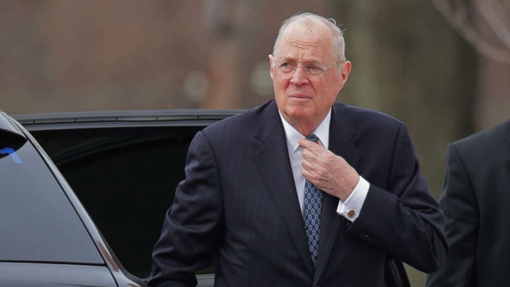 PHOTO: Supreme Court Associate Justice Anthony Kennedy arrives for the funeral of fellow Associate Justice Antonin Scalia at the the Basilica of the National Shrine of the Immaculate Conception, Feb. 20, 2016 in Washington, D.C.