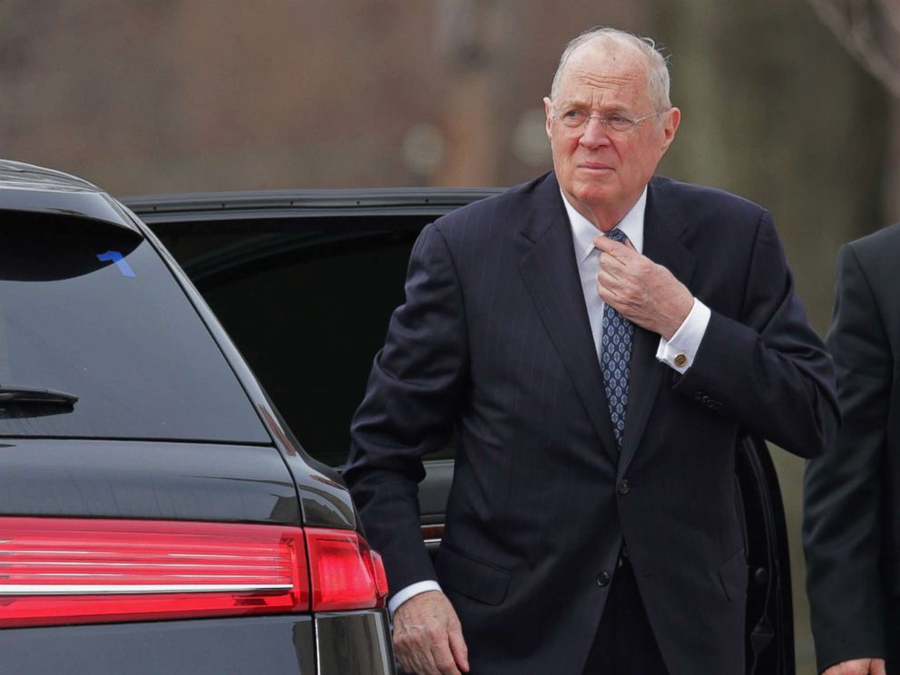 PHOTO: Supreme Court Associate Justice Anthony Kennedy arrives for the funeral of fellow Associate Justice Antonin Scalia at the the Basilica of the National Shrine of the Immaculate Conception, Feb. 20, 2016 in Washington, D.C.