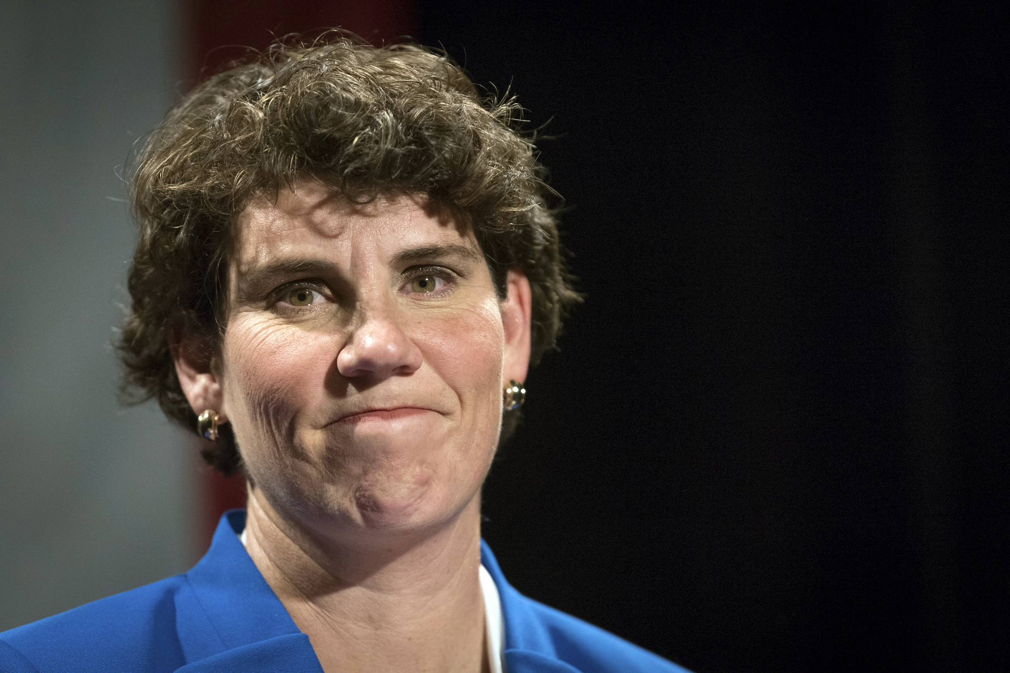 PHOTO: Amy McGrath speaks to supporters in Richmond, Ky., Nov. 6, 2018. 