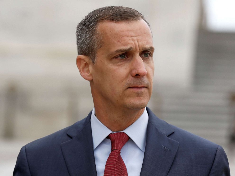 PHOTO: Former Trump campaign manager Corey Lewandowski departs after appearing before the House Intelligence Committee on Capitol Hill in Washington, D.C., March 8, 2018.