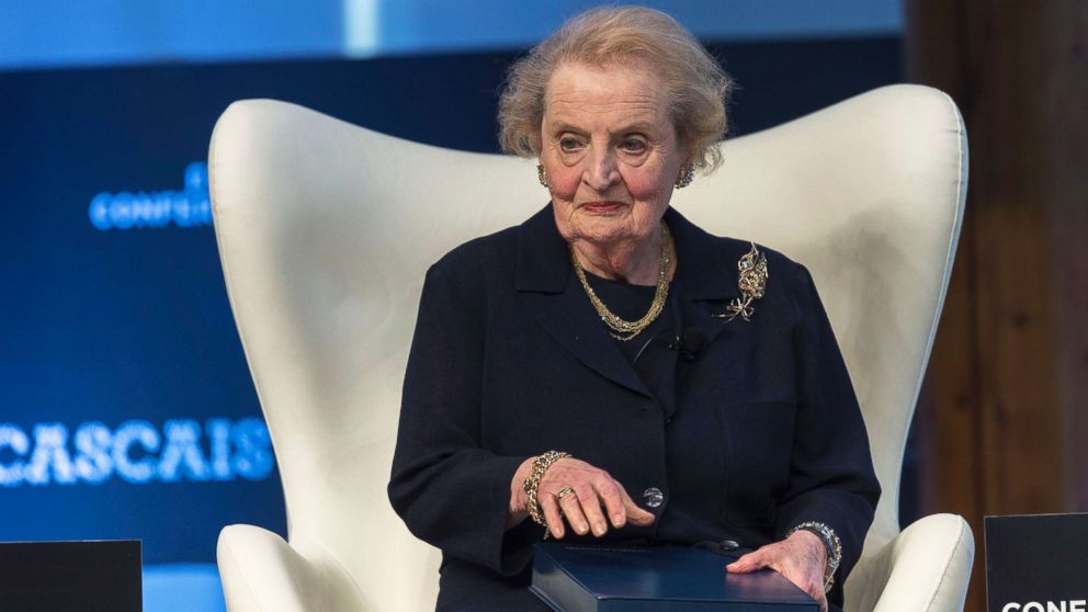 PHOTO: Former Secretary of State Madeleine Albright attends the Estoril Conferences 2017, May 31, 2017 in Estoril, Portugal.
