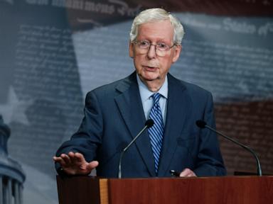 Trump held his tongue on Ukraine aid. McConnell says it may have made the difference.