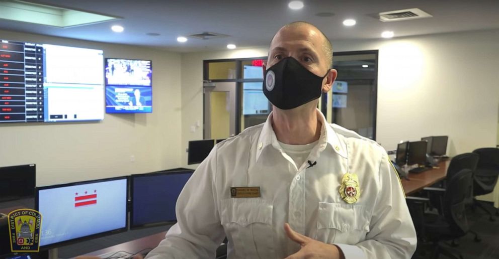 PHOTO: Deputy Fire Chief Daniel McCoy explains the preparations his teams were making in the early hours of Jan. 6 in this video documentary released by D.C. Fire and EMS, Sept. 2, 2021.