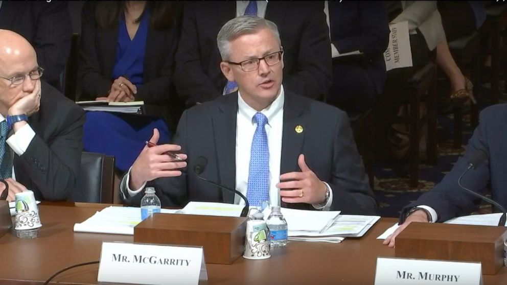 PHOTO: FBI Assistant Director Michael McGarrity testifies about domestic terrorism to the House Homeland Security Committee, May 8, 2019. 