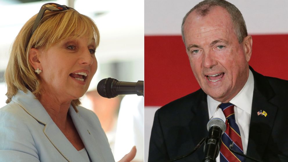 Candidates for New Jersey Governor, Republican Kim Guadagno and Democrat Phil Murphy. 