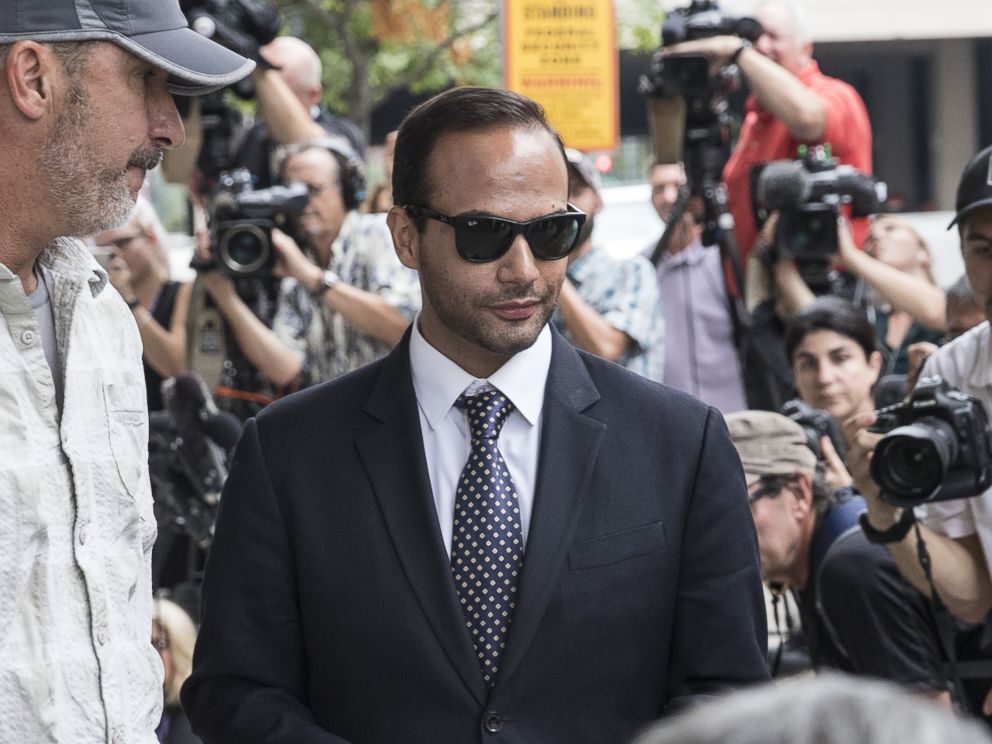 PHOTO: Former Trump Campaign aide George Papadopoulos leaves the U.S. District Court after his sentencing hearing, Sept. 7, 2018, in Washington, D.C.