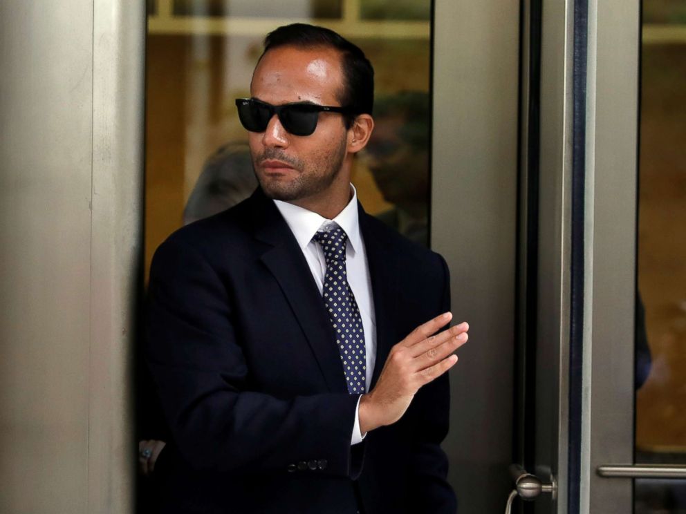 PHOTO: Former Trump campaign aide George Papadopoulos exits U.S. District Court after his sentencing hearing, in Washington D.C., Sept. 7, 2018.