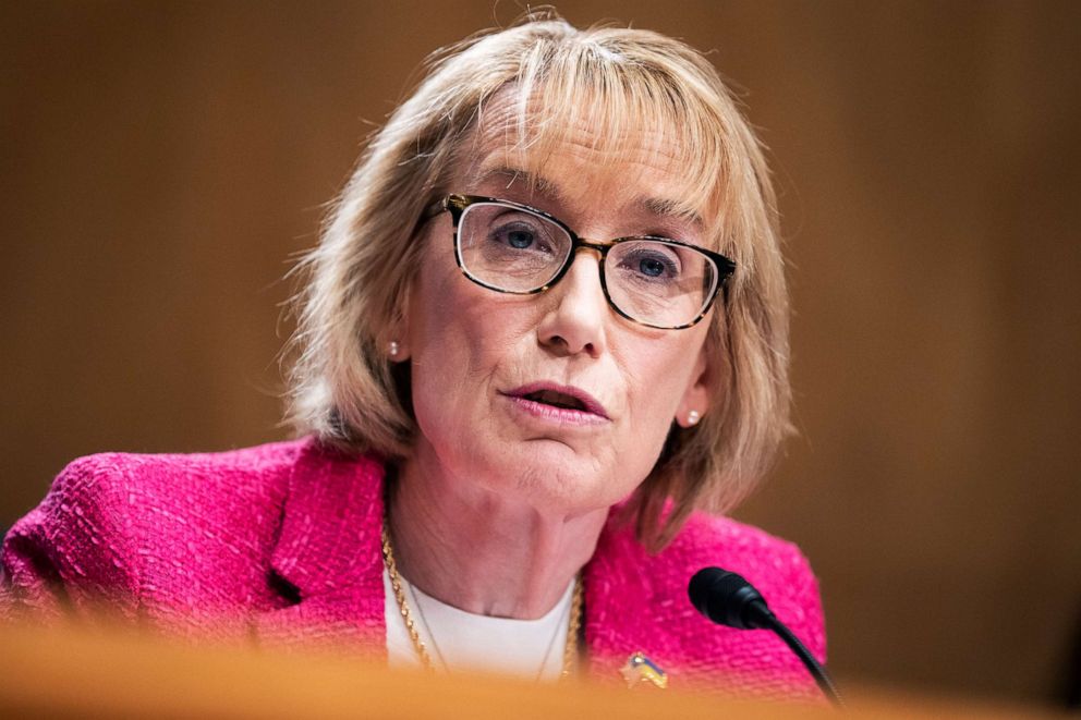 PHOTO: Sen. Maggie Hassan speaks during testimony by military personnel and family who were residents in Balfour Beatty Housing in Washington, D.C., April 26, 2022.