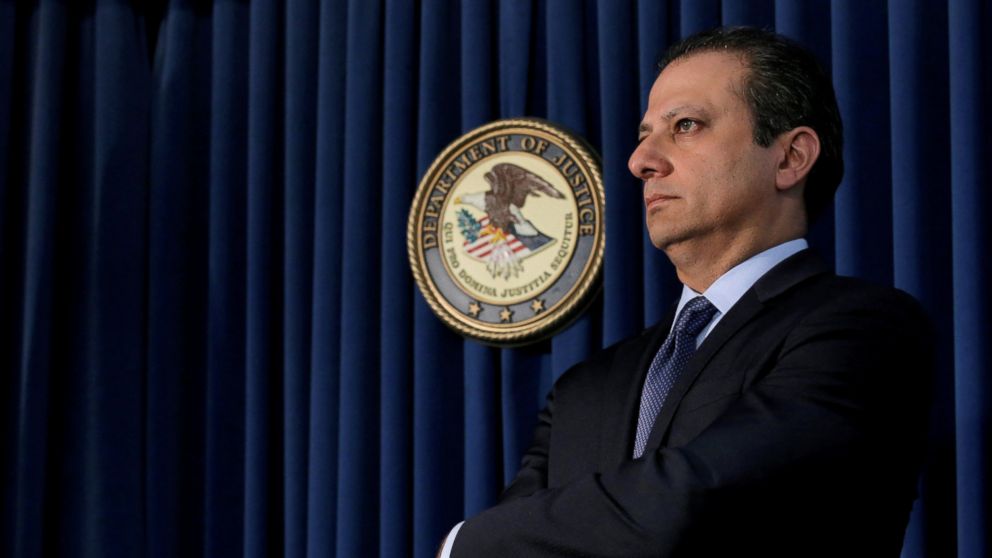 Preet Bharara, U.S. Attorney for the Southern District of New York, attends a news conference in New York City, May 19, 2016.