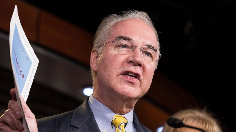 Tom Price announces the House Budget during a press conference on Capitol Hill in Washington in this March 17, 2015 file photo.  