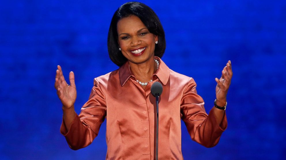 PHOTO: Former Secretary of State Condoleezza Rice arrives to address delegates during the third session of the Republican National Convention in Tampa, Fla., in this Aug. 29, 2012, file photo. 