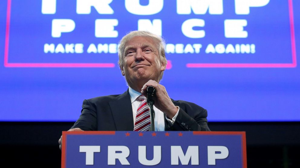 Republican presidential nominee Donald Trump speaks at a campaign rally in Toledo, Ohio, July 27, 2016.