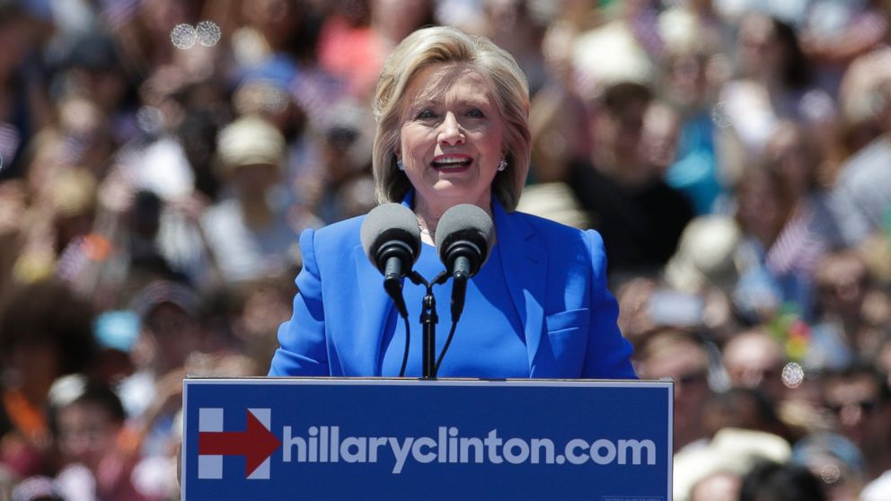Hillary Clinton Says In Official Campaign Kickoff Shes Running For All Americans Abc News 