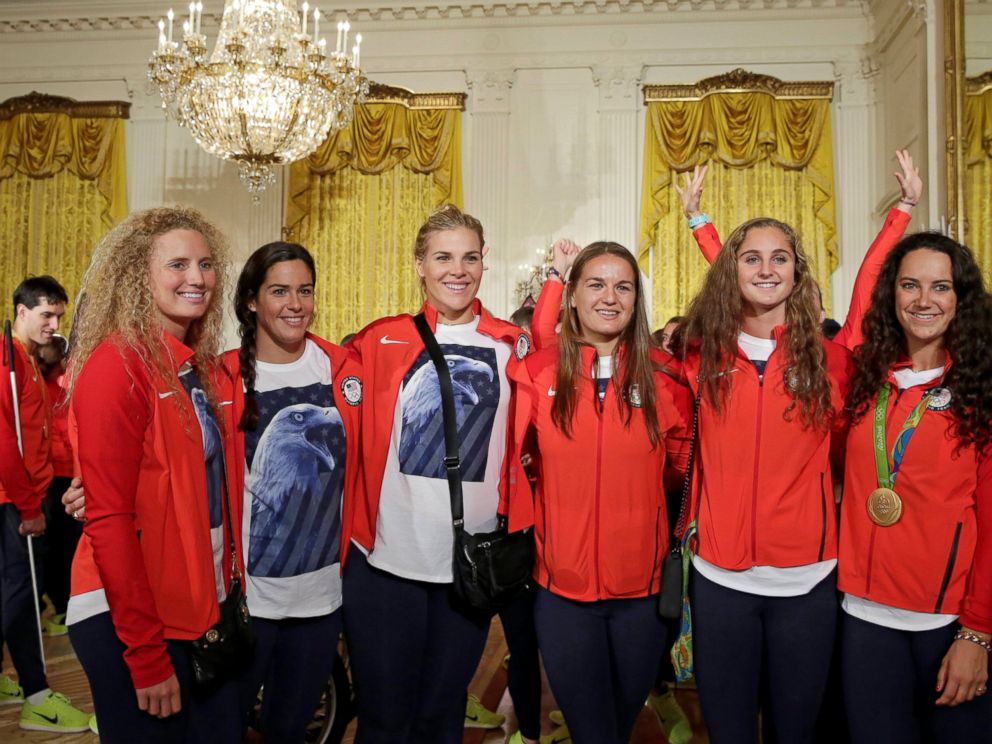 PHOTO: U.S. Olympic and Paralympics teams gather to be greeted by President Barack Obama at the White House in Washington, Sept. 29, 2016.