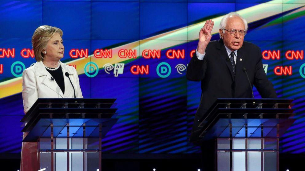 Democratic Debate: Clinton and Sanders Spar Over Wall Street Speech ...