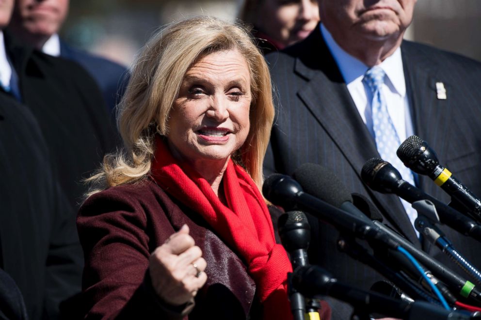 PHOTO: Rep. Carolyn Maloney, D-N.Y., speaks during a press conference on March 5, 2018.