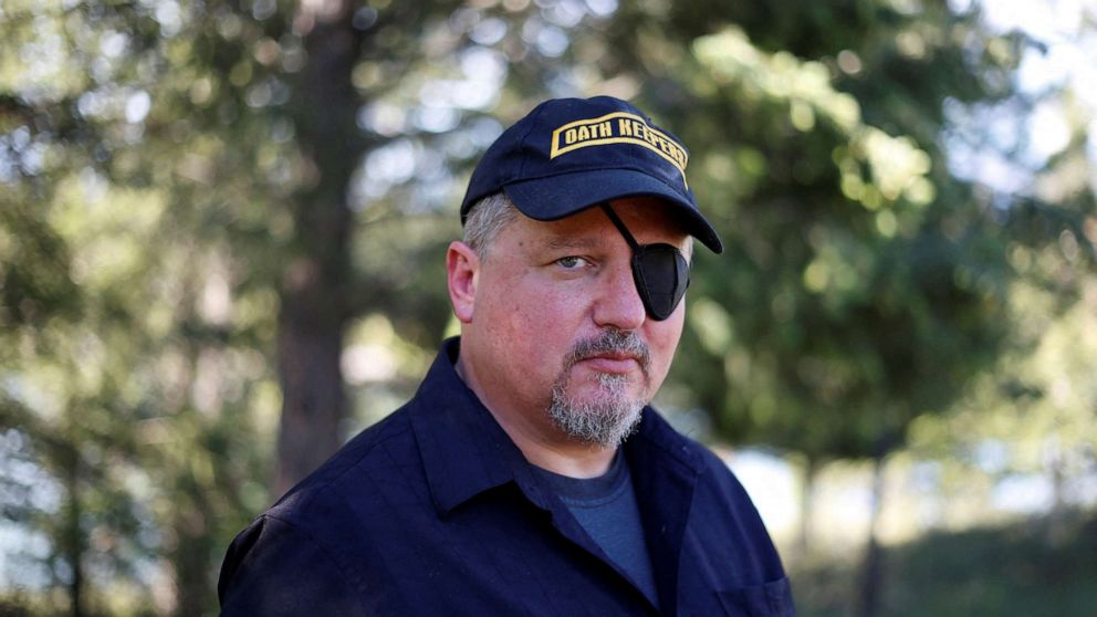 PHOTO: Oath Keepers militia founder Stewart Rhodes poses during an interview session in Eureka, Montana, U.S. June 20, 2016. REUTERS/Jim Urquhart/File Photo