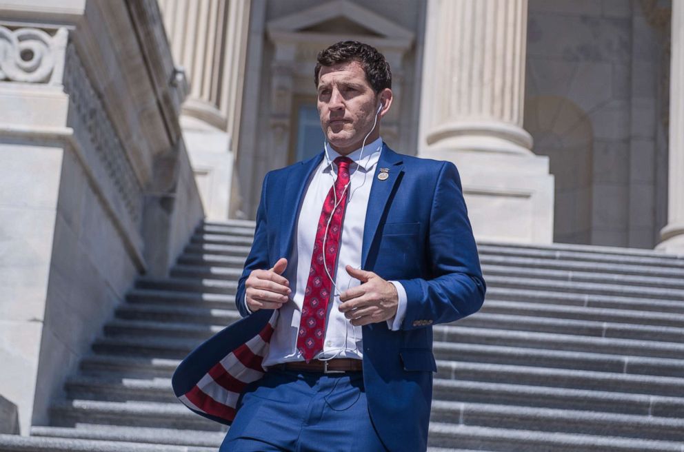 PHOTO: Rep. Scott Taylor leaves the Capitol, May 24, 2018, in Washington, D.C.