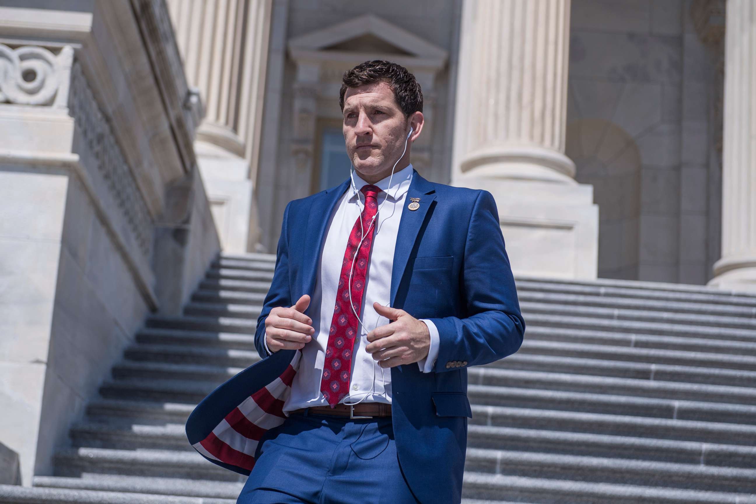 PHOTO: Rep. Scott Taylor leaves the Capitol, May 24, 2018, in Washington, D.C.
