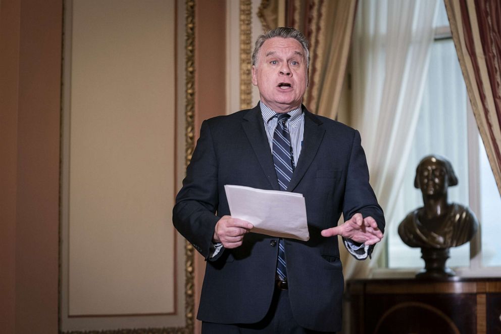 PHOTO:Rep. Chris Smith speaks during a bill enrollment for S. 3744, the Uyghur Human Rights Policy Act of 2020, at the Capitol, June 2, 2020.