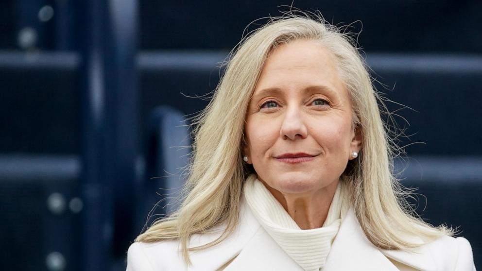PHOTO: Abigail Spanberger, governor of Virginia, during an inauguration ceremony at Capitol Square in Richmond, Va., Jan. 17, 2026. 