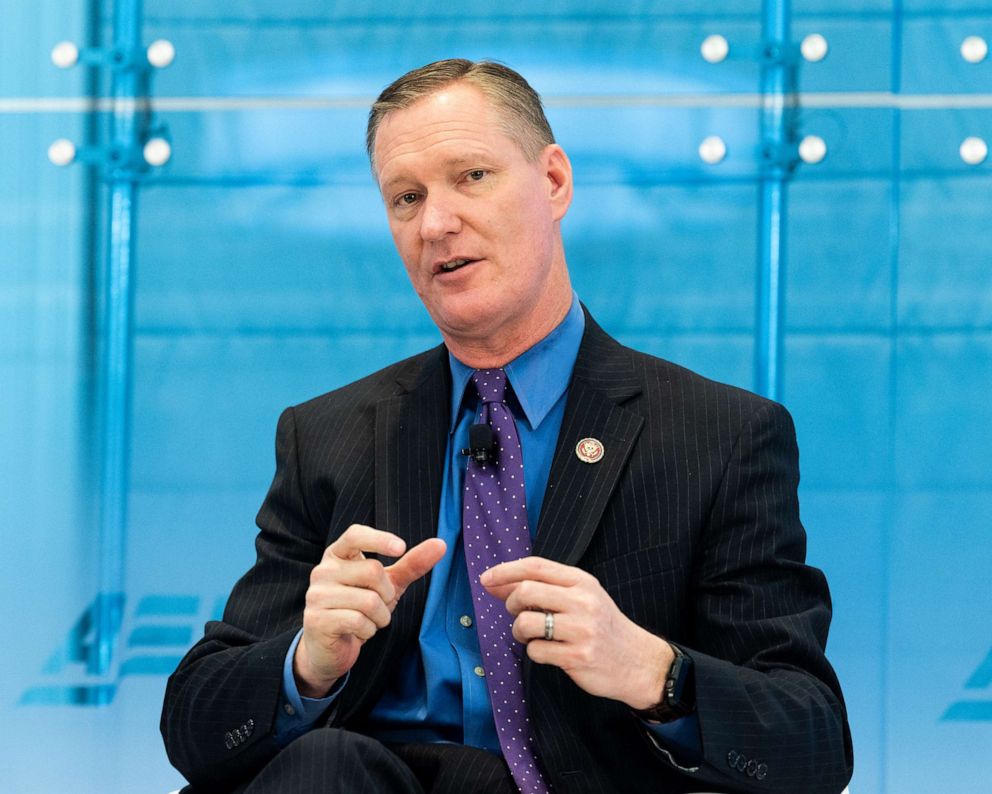 PHOTO: Rep. Steve Stivers speaks at the American Enterprise Institute (AEI) in Washington, D.C., June 20, 2019. 