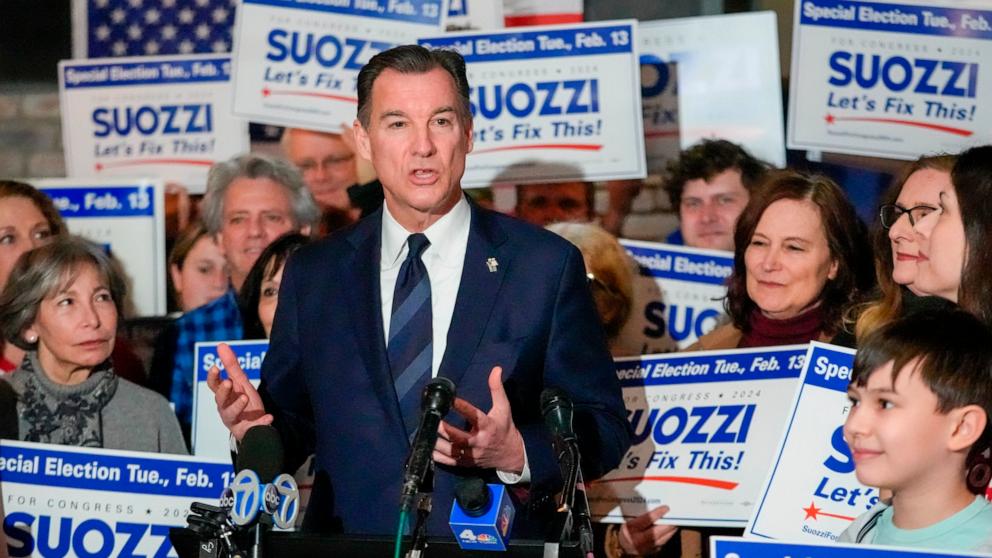 Tom Suozzi projected to defeat Mazi Pilip in Democratic win for New York 3rd District special election