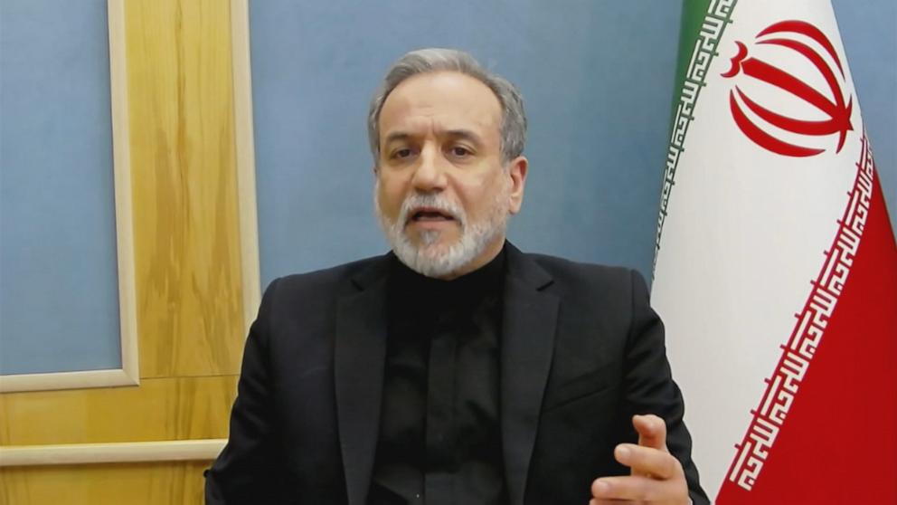 PHOTO: Iranian Foreign Minister Abbas Araghchi appears on ABC News' "This Week" on March 1, 2026